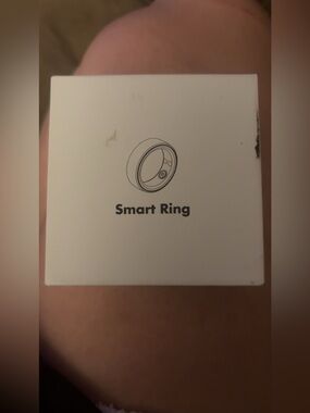 Smart Ring Wearable in White - Compact Activity Tracker